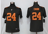 Women Nike Cleveland Browns 24 Chubb Brown lternate Vapor Limited Jersey,baseball caps,new era cap wholesale,wholesale hats